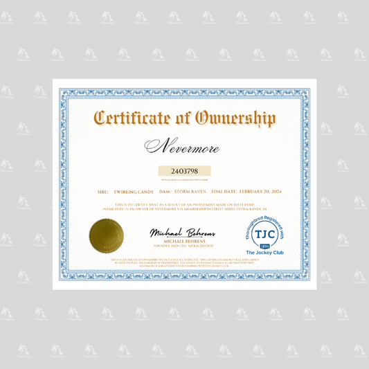 Nevermore Certificate of Ownership