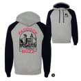Load image into Gallery viewer, Paddock Buzz Men's Raglan Hooded Sweatshirt
