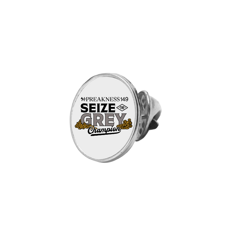 Official Preakness Seize the Grey Lapel Pin