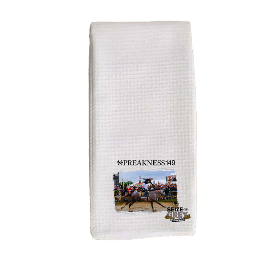 Seize the Grey Official Preakness Tea Towel