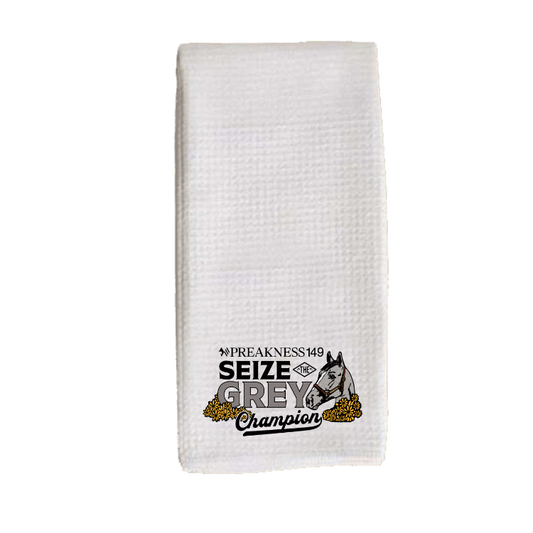 Seize the Grey Official Preakness Tea Towel