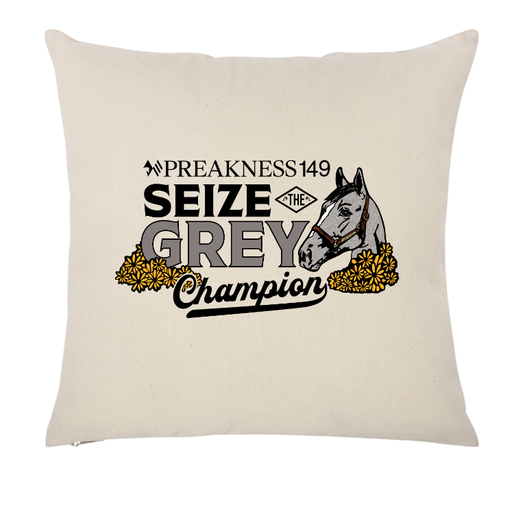 Seize the Grey Official Preakness Throw Pillow Case