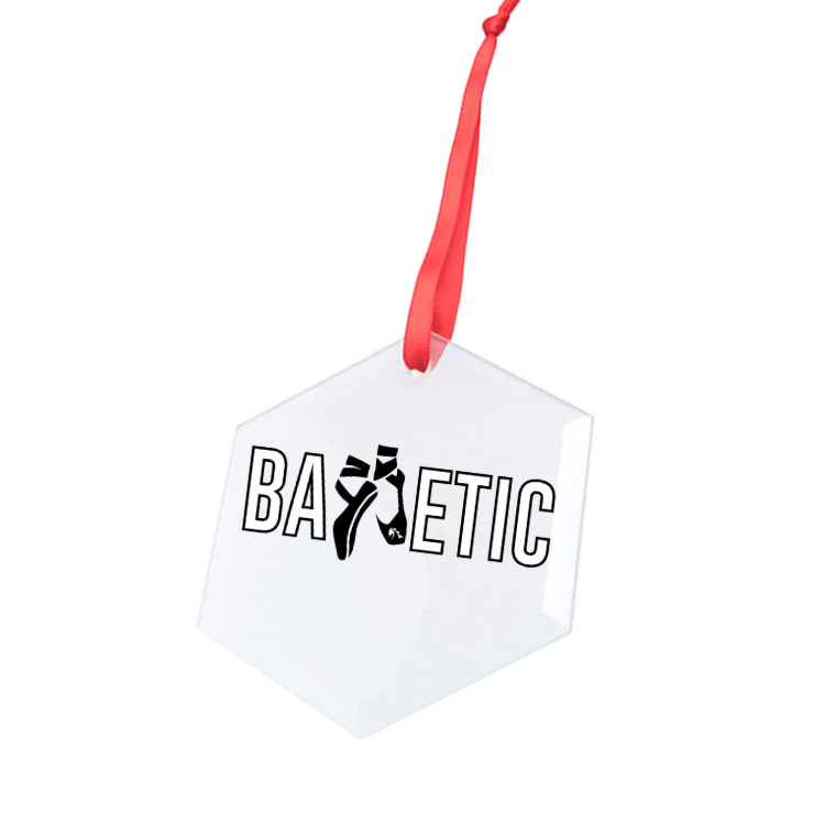 75% OFF - Balletic Hexagonal Glass Ornament