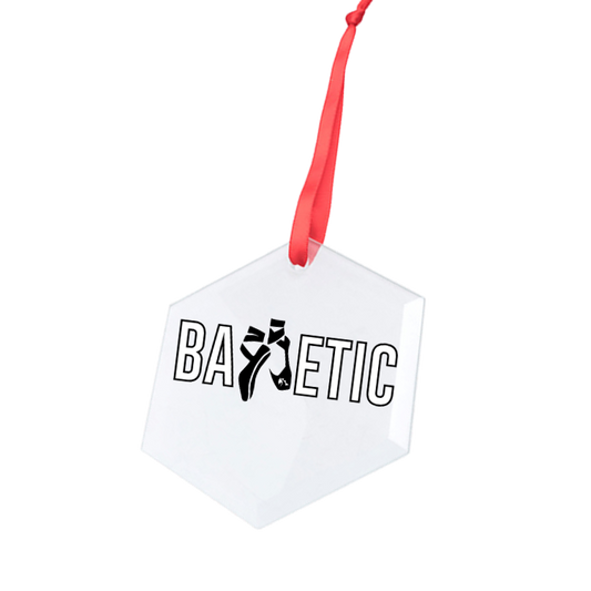 75% OFF - Balletic Hexagonal Glass Ornament
