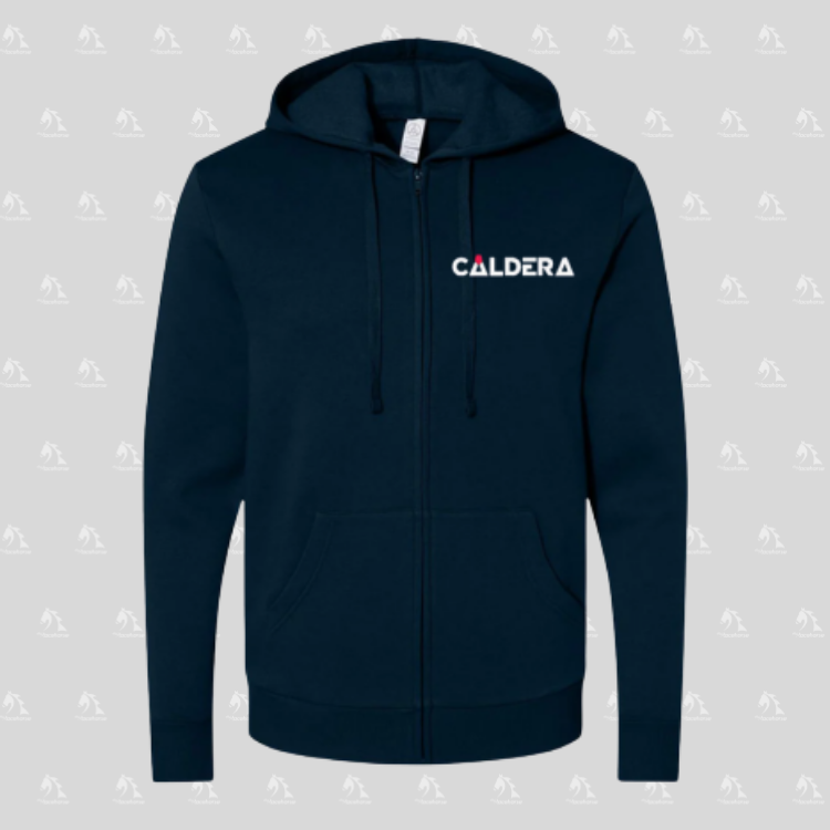 25% OFF - Caldera Unisex Embroidered Fleece Zip Hoodie