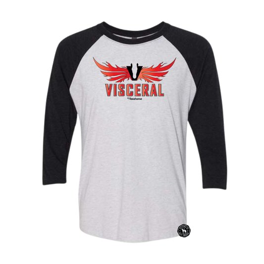 Visceral Unisex 3/4 Sleeve Raglan T-Shirt
