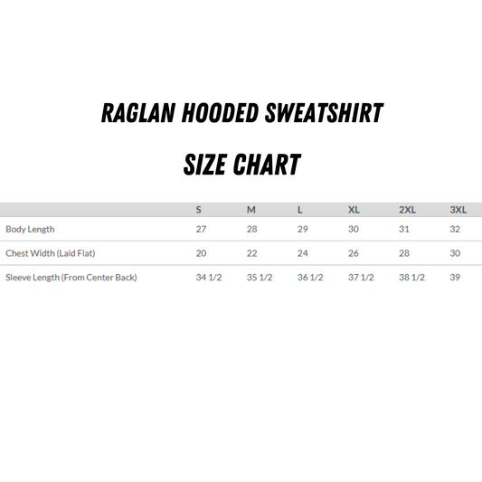 Bacio Men's Raglan Hooded Sweatshirt