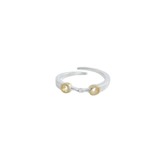 Silver/Gold Snaffle Ring