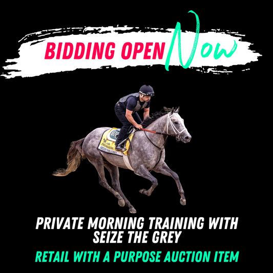 AUCTION ITEM - Morning Training with Preakness Winner Seize the Grey