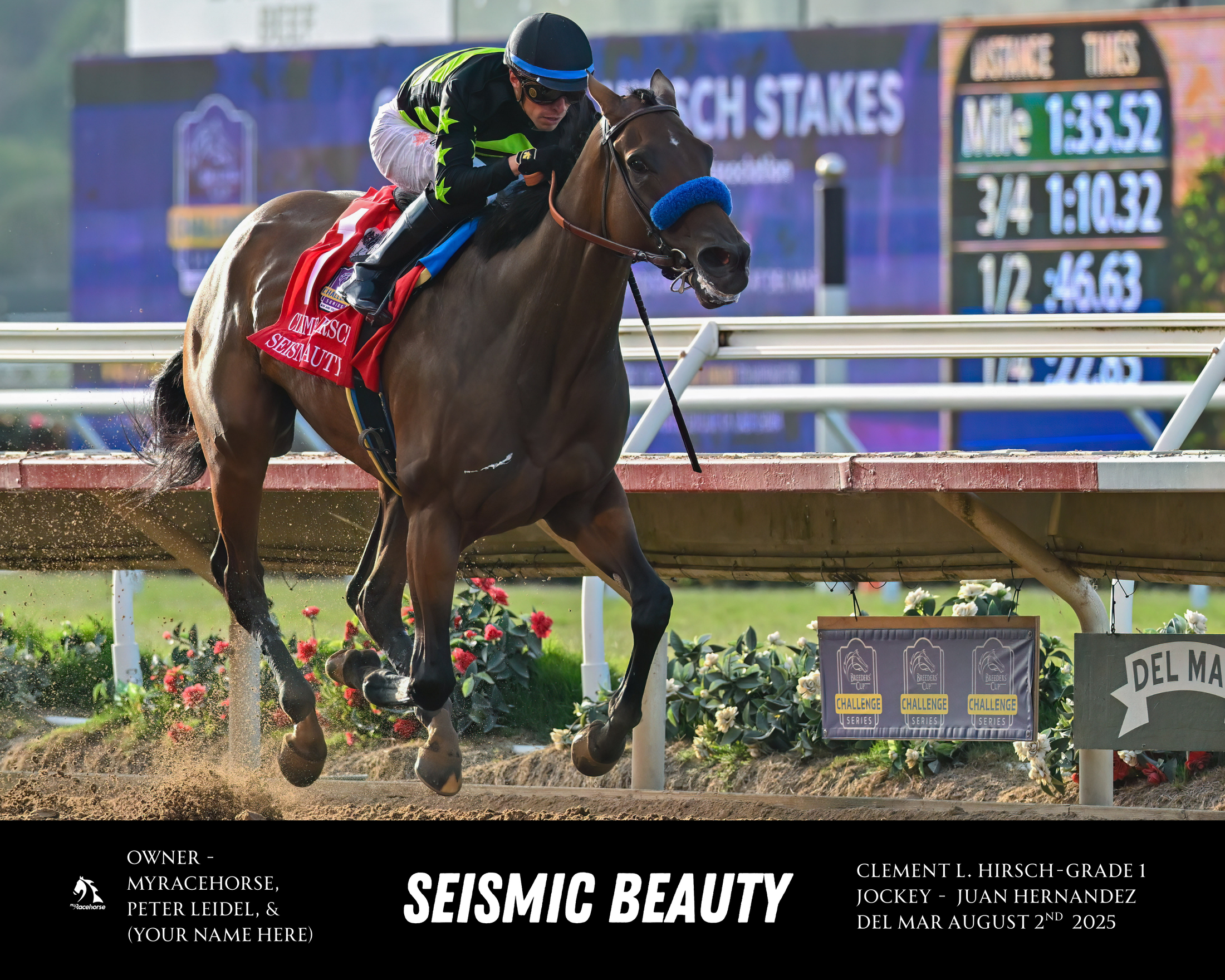 Seismic Beauty Custom Win Photo #1 - Clement L. Hirsch -G1