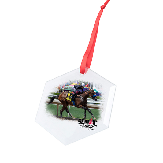 Seismic Beauty Glass Ornament