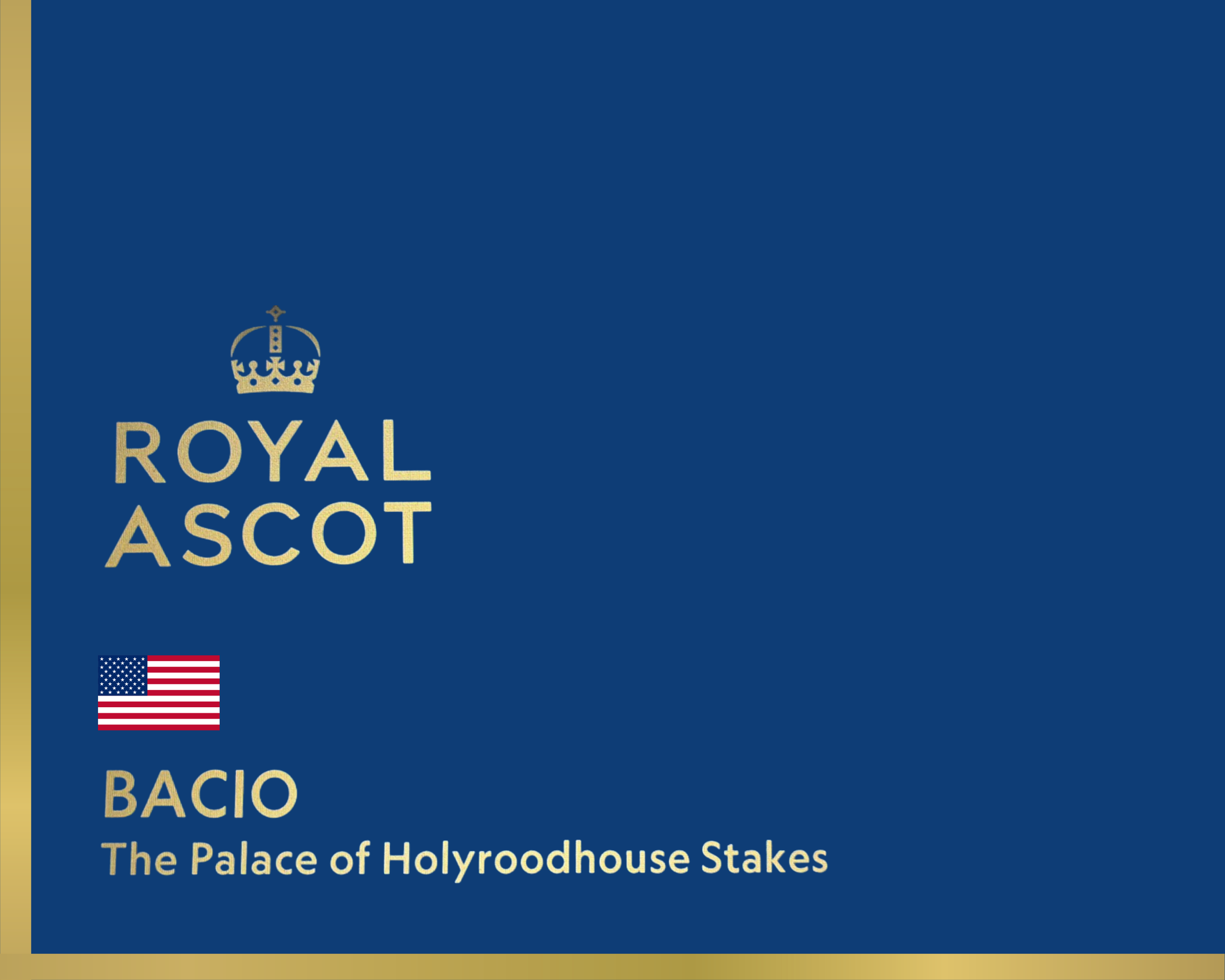Bacio - Palace of Holyroodhouse Royal Ascot Saddle Towel