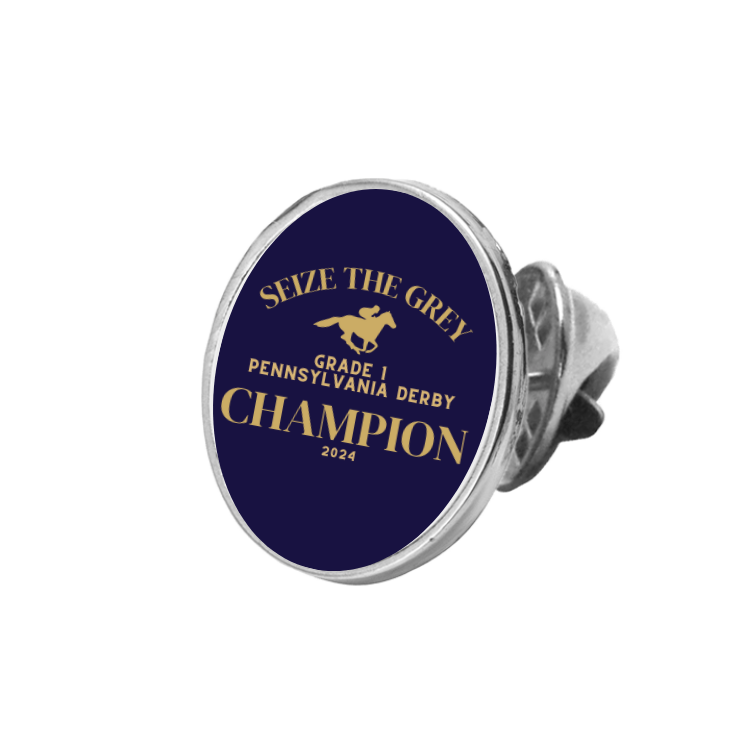 Seize The Grey Pennsylvania Derby Champion Lapel Pin