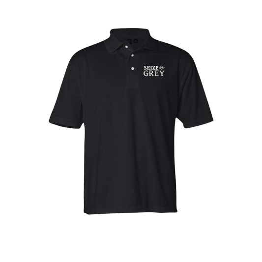 Seize the Grey Men's Embroidered Polo Shirt