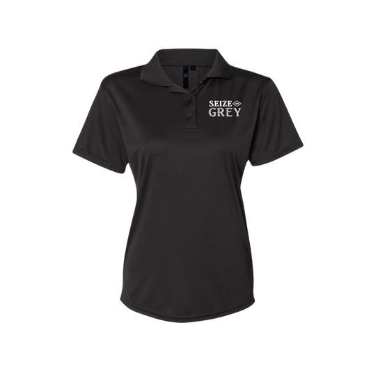 25% Off - Seize the Grey Women's Embroidered Polo Shirt