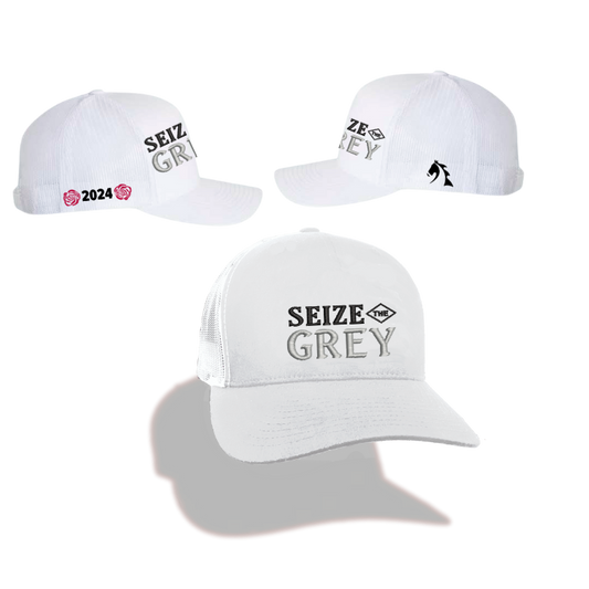 Seize the Grey Derby Rose Retro Trucker Hat