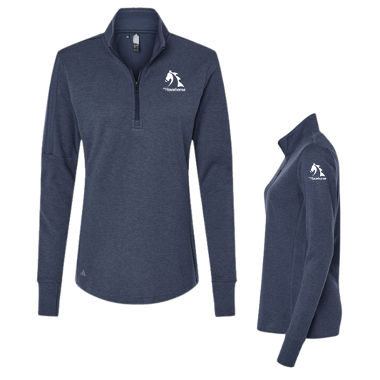 MyRacehorse - Adidas Women's 3-Stripes Quarter-Zip Sweater