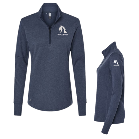 Woodburn Custom MRH - Adidas Women's 3-Stripes Quarter-Zip Sweater
