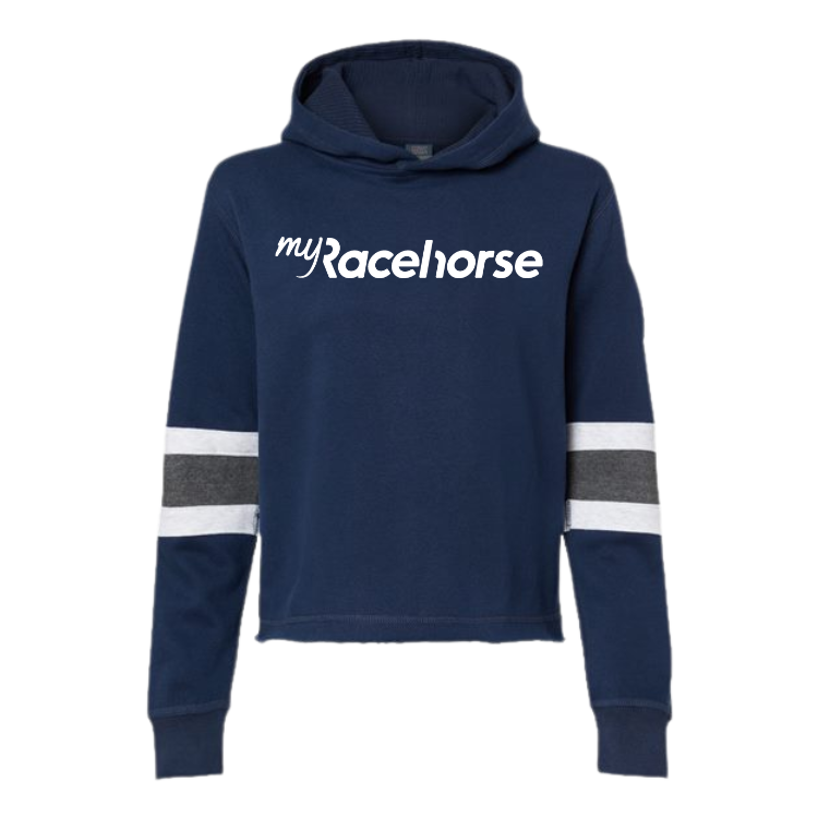 25% OFF - MyRacehorse Women's Cropped Hooded Fleece Sweatshirt