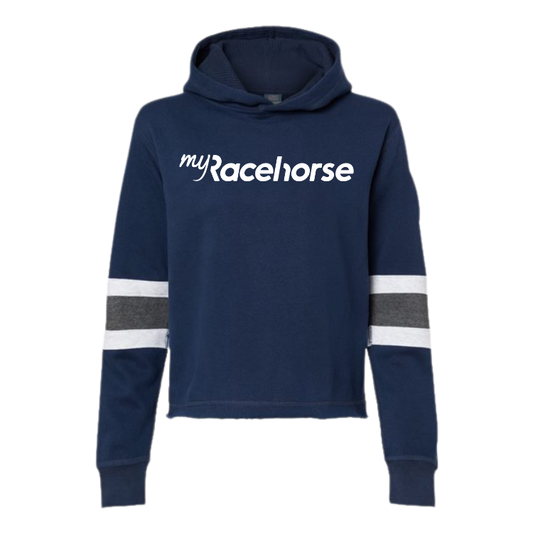 25% OFF - MyRacehorse Women's Cropped Hooded Fleece Sweatshirt