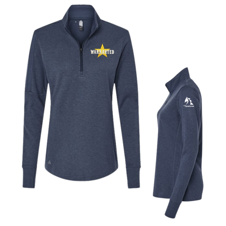 Warranted - Adidas Women's 3-Stripes Quarter-Zip Sweater