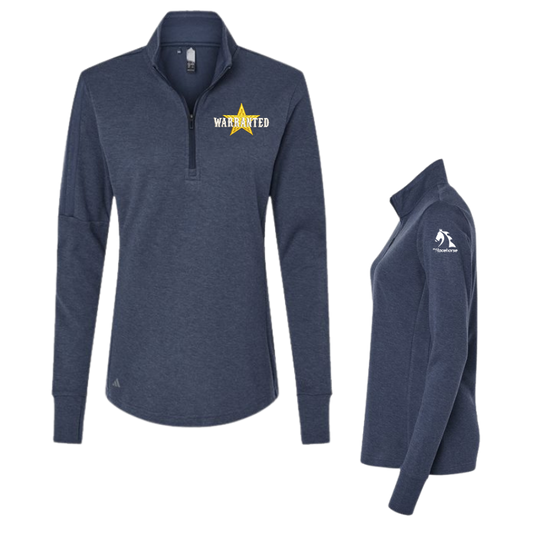 Warranted - Adidas Women's 3-Stripes Quarter-Zip Sweater