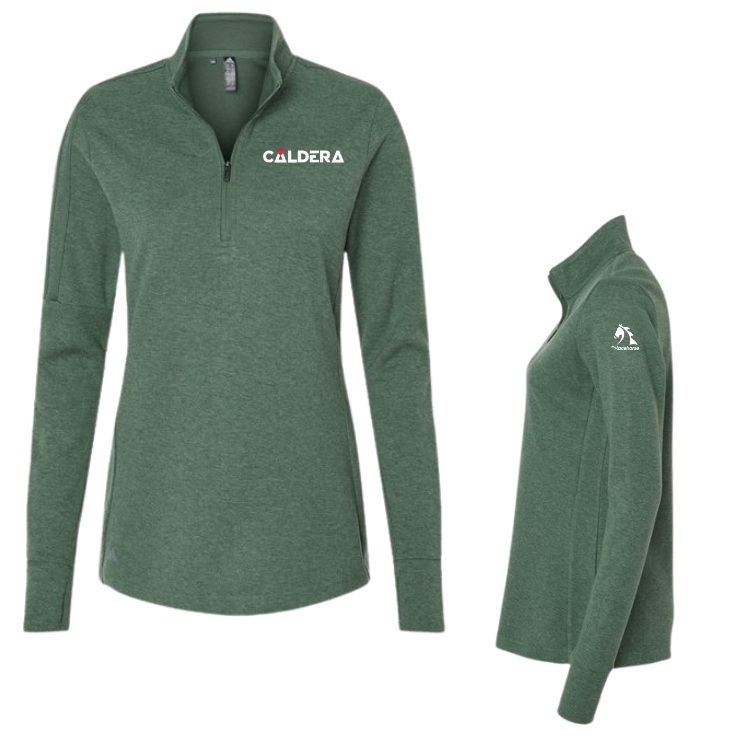 Caldera - Adidas Women's 3-Stripes Quarter-Zip Sweater