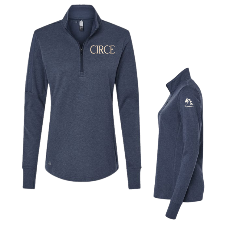 Circe - Adidas Women's 3-Stripes Quarter-Zip Sweater