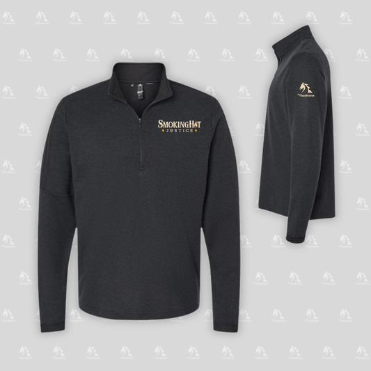 Smokinghot Justice - Adidas Men's 3-Stripes Quarter-Zip Sweater