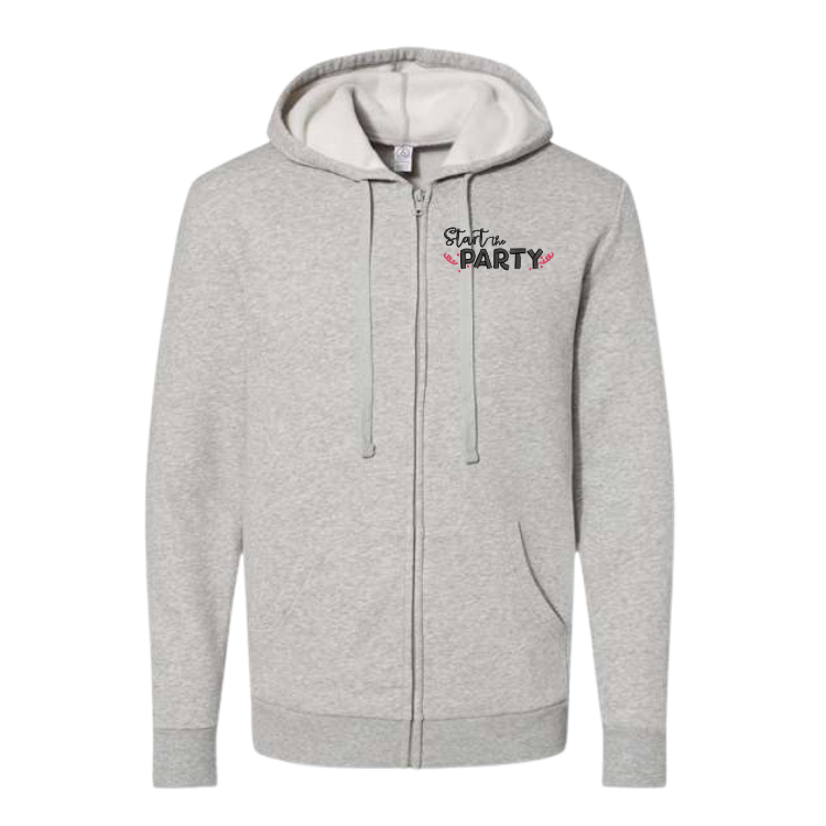 Start the Party Unisex Fleece Zip Hoodie