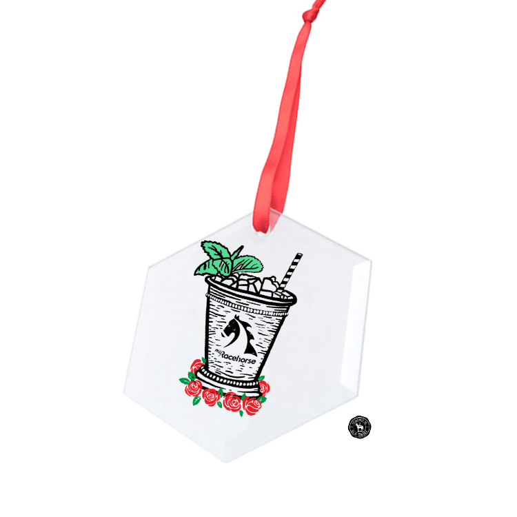 MyRacehorse Derby Hexagonal Glass Ornament