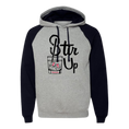 Load image into Gallery viewer, Stir It Up Men's Raglan Hooded Sweatshirt

