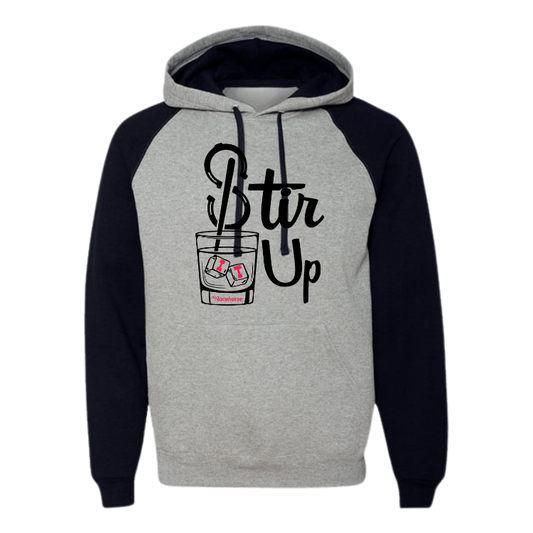 Stir It Up Men's Raglan Hooded Sweatshirt