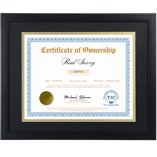Real Savvy Certificate of Ownership