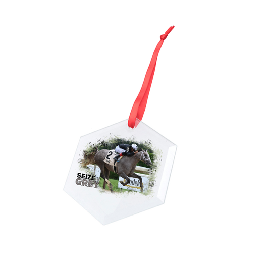 Seize the Grey Glass Ornament (Copy)