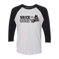 Load image into Gallery viewer, Seize the Grey 3/4 Raglan T-Shirt
