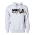 Load image into Gallery viewer, Seize the Grey Unisex Hooded Sweatshirt

