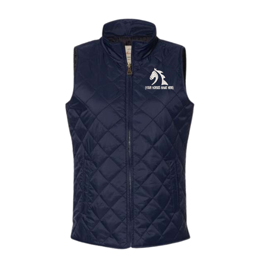 Women's Custom Embroidered Quilted Vest