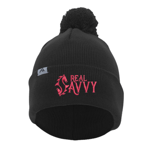 Real Savvy Pom-Pom Beanie