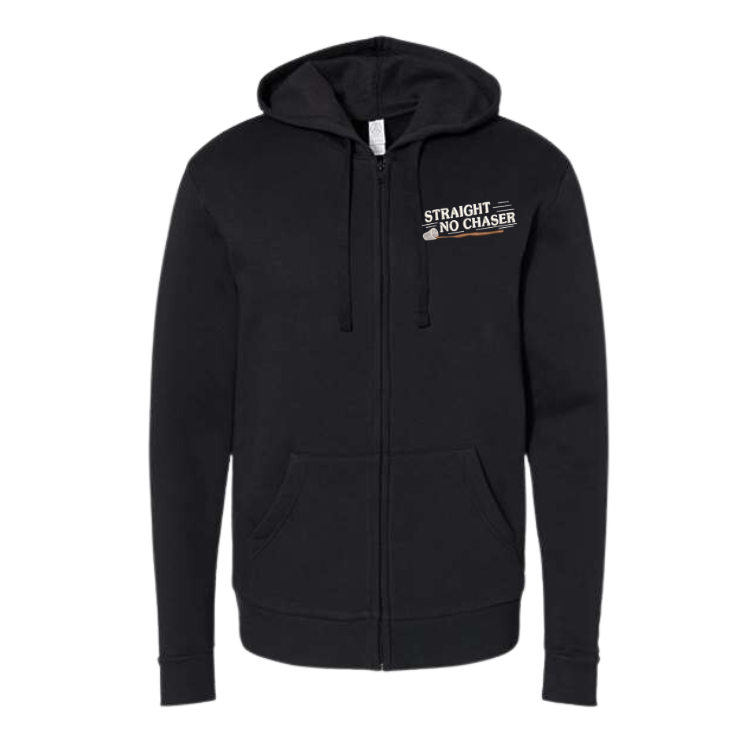 Straight No Chaser Unisex Embroidered Fleece Zip Hoodie