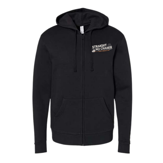 Straight No Chaser Unisex Embroidered Fleece Zip Hoodie