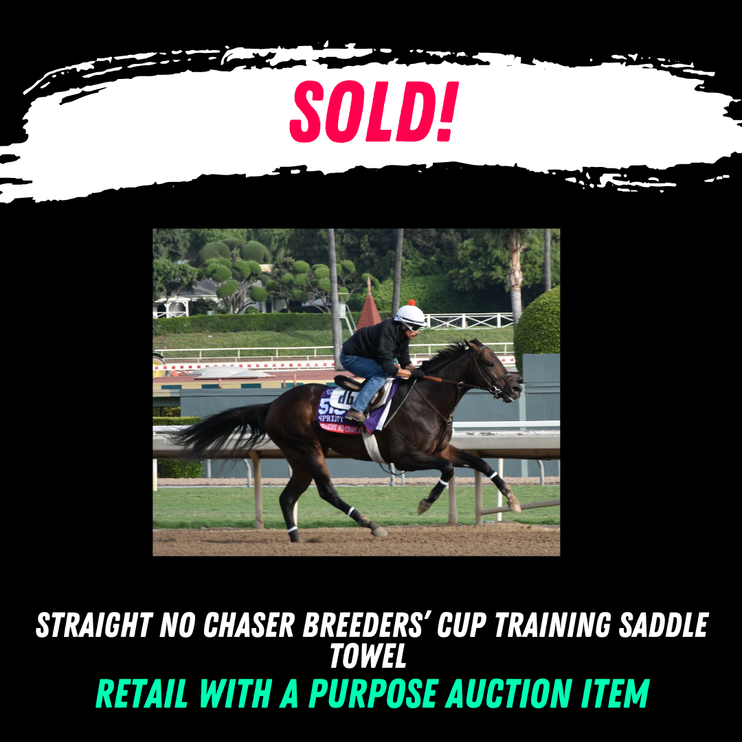 Straight No Chaser 2024 Breeders' Cup Training Saddle Towel - Autographed by Dan Blacker