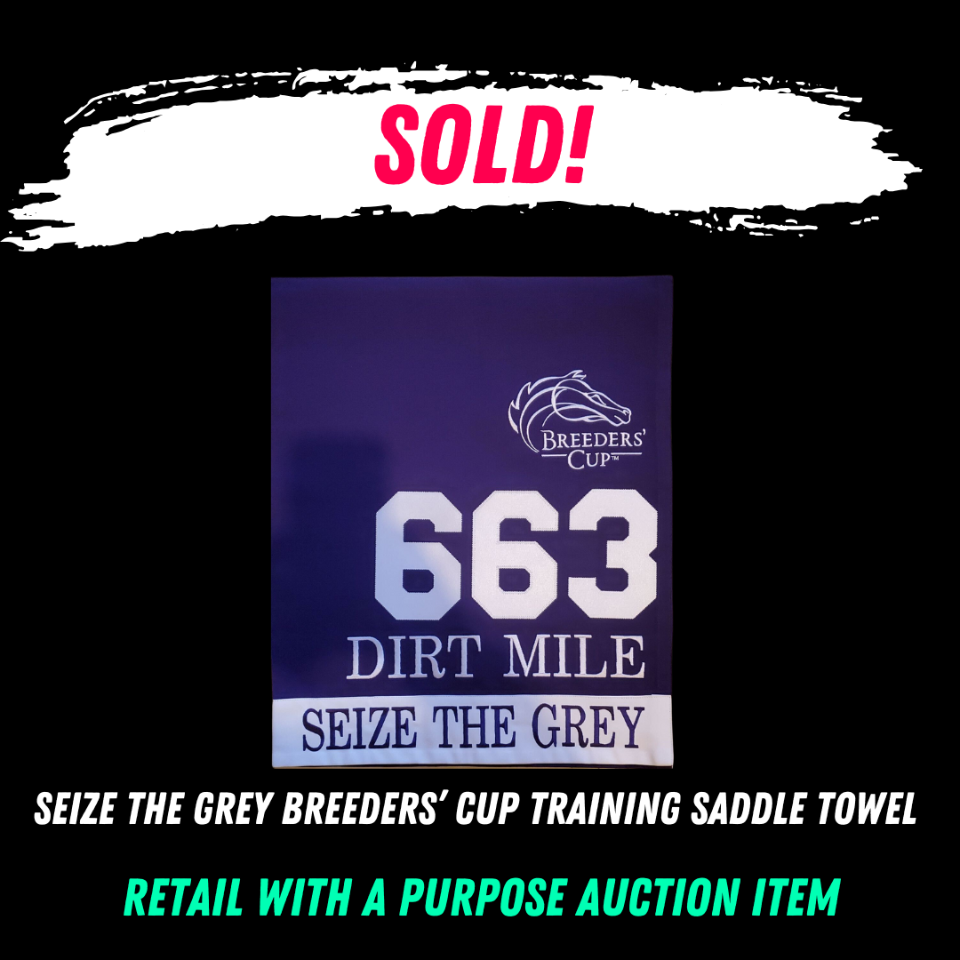 Seize the Grey 2024 Breeders' Cup Training Saddle Towel