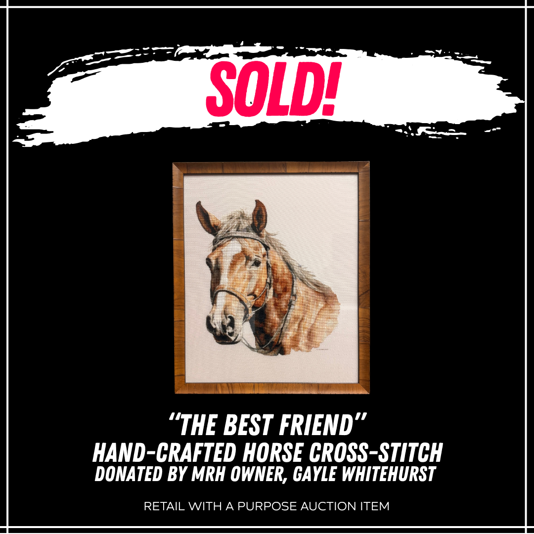 Hand-Crafted Horse Cross-Stitch