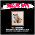 Load image into Gallery viewer, Hand-Crafted Horse Cross-Stitch

