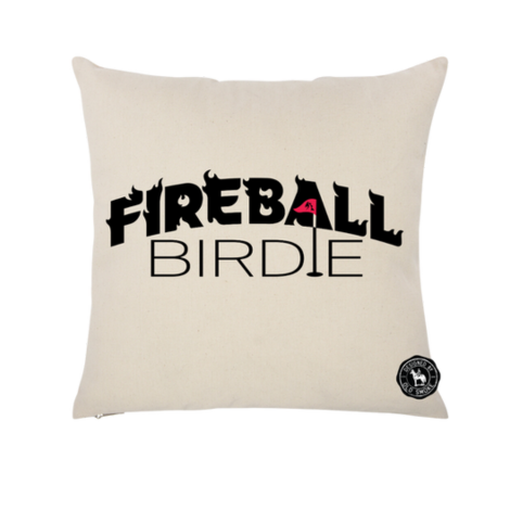 Fireball Birdie Throw Pillow Case