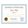 Load image into Gallery viewer, Lady Blitz Certificate of Ownership
