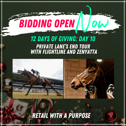 Private tour at Lanes End to see Zenyatta & Flightline Tour