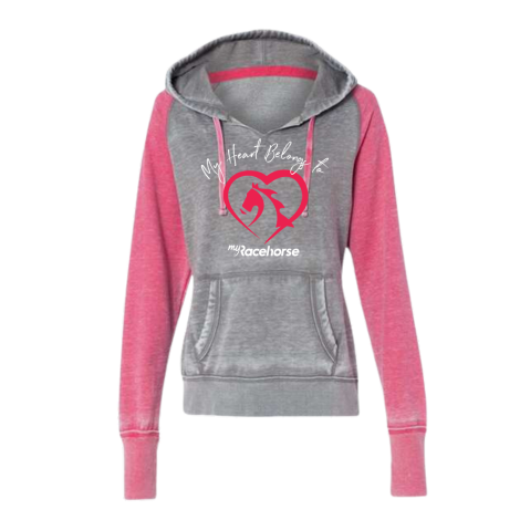 Valentines Day Collection Women's Pink Hooded Sweatshirt