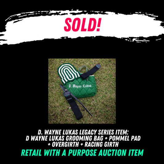 D Wayne Lukas Grooming Bag + Pommel pad + Overgirth + Racing Girth